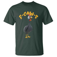Funny F Caw F Guinea Fowl T Shirt Cartoon Guinea Bird Poultry Humor - Wonder Print Shop