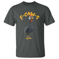 Funny F Caw F Guinea Fowl T Shirt Cartoon Guinea Bird Poultry Humor - Wonder Print Shop
