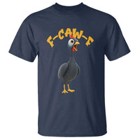 Funny F Caw F Guinea Fowl T Shirt Cartoon Guinea Bird Poultry Humor - Wonder Print Shop