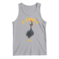 Funny F Caw F Guinea Fowl Tank Top Cartoon Guinea Bird Poultry Humor - Wonder Print Shop
