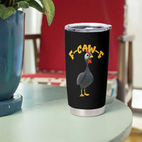Funny F Caw F Guinea Fowl Tumbler Cup Cartoon Guinea Bird Poultry Humor - Wonder Print Shop