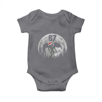 Funny Jersey Devil 67 Christmas Santa Hat Moon Night Stroll Baby Onesie - Wonder Print Shop