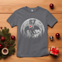 Funny Jersey Devil 67 Christmas Santa Hat Moon Night Stroll T Shirt - Wonder Print Shop