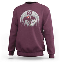 Funny Jersey Devil 67 Christmas Santa Hat Moon Night Stroll Sweatshirt - Wonder Print Shop