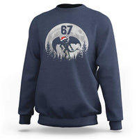 Funny Jersey Devil 67 Christmas Santa Hat Moon Night Stroll Sweatshirt - Wonder Print Shop
