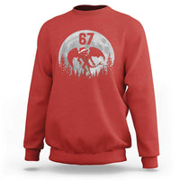 Funny Jersey Devil 67 Christmas Santa Hat Moon Night Stroll Sweatshirt - Wonder Print Shop