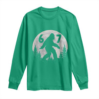 Funny Bigfoot 67 Night Stroll Moon Sasquatch Long Sleeve Shirt - Wonder Print Shop