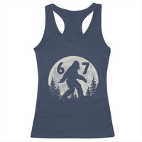 Funny Bigfoot 67 Night Stroll Moon Sasquatch Racerback Tank Top - Wonder Print Shop