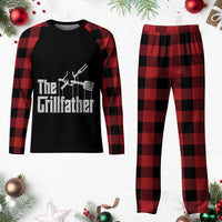 Funny BBQ Grilling Plaid Pajama Set The Grillfather Vintage Father's Day - Wonder Print Shop