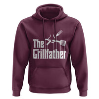 Funny BBQ Grilling Hoodie The Grillfather Vintage Father's Day
