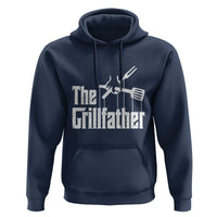 Funny BBQ Grilling Hoodie The Grillfather Vintage Father's Day