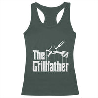 Funny BBQ Grilling Racerback Tank Top The Grillfather Vintage Father's Day