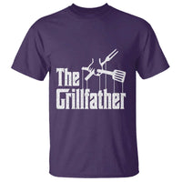 Funny BBQ Grilling T Shirt The Grillfather Vintage Father's Day