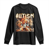 Funny Autism Skeleton Meme Long Sleeve Shirt Oddly Specific Dank Meme