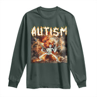 Funny Autism Skeleton Meme Long Sleeve Shirt Oddly Specific Dank Meme