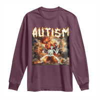 Funny Autism Skeleton Meme Long Sleeve Shirt Oddly Specific Dank Meme