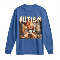 Funny Autism Skeleton Meme Long Sleeve Shirt Oddly Specific Dank Meme