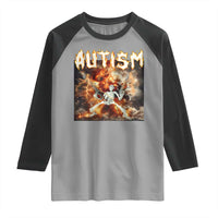 Funny Autism Skeleton Meme Raglan Shirt Oddly Specific Dank Meme