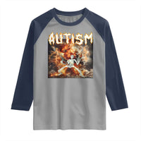Funny Autism Skeleton Meme Raglan Shirt Oddly Specific Dank Meme
