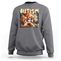 Funny Autism Skeleton Meme Sweatshirt Oddly Specific Dank Meme