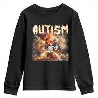 Funny Autism Skeleton Meme Youth Sweatshirt Oddly Specific Dank Meme
