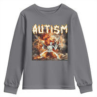 Funny Autism Skeleton Meme Youth Sweatshirt Oddly Specific Dank Meme