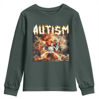 Funny Autism Skeleton Meme Youth Sweatshirt Oddly Specific Dank Meme