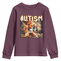 Funny Autism Skeleton Meme Youth Sweatshirt Oddly Specific Dank Meme