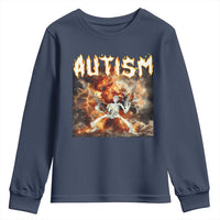 Funny Autism Skeleton Meme Youth Sweatshirt Oddly Specific Dank Meme
