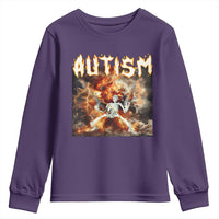 Funny Autism Skeleton Meme Youth Sweatshirt Oddly Specific Dank Meme