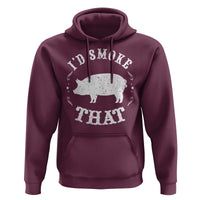 Funny BBQ Grilling I'd Smoke That Hoodie Barbecue Grill Father's Day