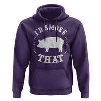 Funny BBQ Grilling I'd Smoke That Hoodie Barbecue Grill Father's Day