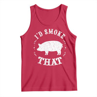 Funny BBQ Grilling I'd Smoke That Tank Top Barbecue Grill Father's Day
