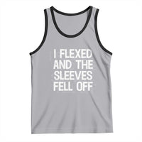 Funny I Flexed And The Sleeves Fell Of Tank Top Workout Gymer Shadow Text