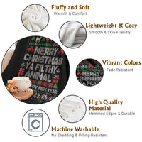 Funny Merry Christmas And A Happy New Year Throw Blanket Christmas Movie - Wonder Print Shop