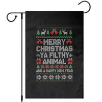 Funny Merry Christmas And A Happy New Year Garden Flag Christmas Movie - Wonder Print Shop