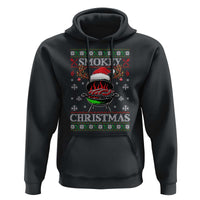 Funny Smokey Christmas Grilling Hoodie BBQ Meat Father's Day