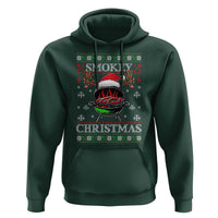 Funny Smokey Christmas Grilling Hoodie BBQ Meat Father's Day