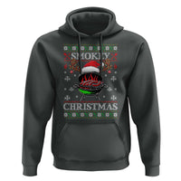 Funny Smokey Christmas Grilling Hoodie BBQ Meat Father's Day