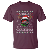 Funny Smokey Christmas Grilling T Shirt BBQ Meat Father's Day - Wonder Print Shop