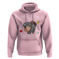 Funny I Survived 100 Days Of School Moo Deng Hoodie It's I'm Fine Everything Is Fine