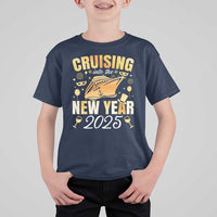 Family New Year's Trip 2025 T Shirt For Kid Cruising Into The New Year 2025