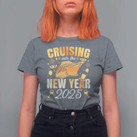Family New Year's Trip 2025 T Shirt For Women Cruising Into The New Year 2025 - Wonder Print Shop