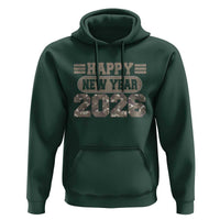 Camo Happy New Year Party 2026 Hoodie Camouflage NYE Party - Wonder Print Shop