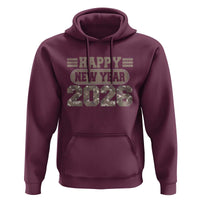 Camo Happy New Year Party 2026 Hoodie Camouflage NYE Party - Wonder Print Shop