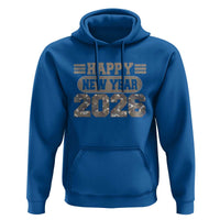 Camo Happy New Year Party 2026 Hoodie Camouflage NYE Party - Wonder Print Shop