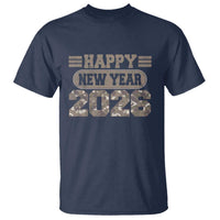 Camo Happy New Year Party 2026 T Shirt Camouflage NYE Party - Wonder Print Shop
