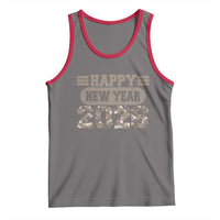 Camo Happy New Year Party 2026 Tank Top Camouflage NYE Party - Wonder Print Shop