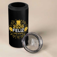 Spanish Mexican New Year 2026 4 in 1 Can Cooler Tumbler Feliz Ano Nuevo NYE Party - Wonder Print Shop