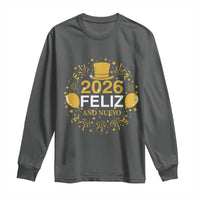 Spanish Mexican New Year 2026 Long Sleeve Shirt Feliz Ano Nuevo NYE Party - Wonder Print Shop
